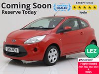 USED 2014 14 FORD KA 1.2 Edge Hatchback 3dr Petrol Manual Euro 5 (s/s) (69 ps) F/S/H - 2 Keys - &pound;35 Tax - LEZ