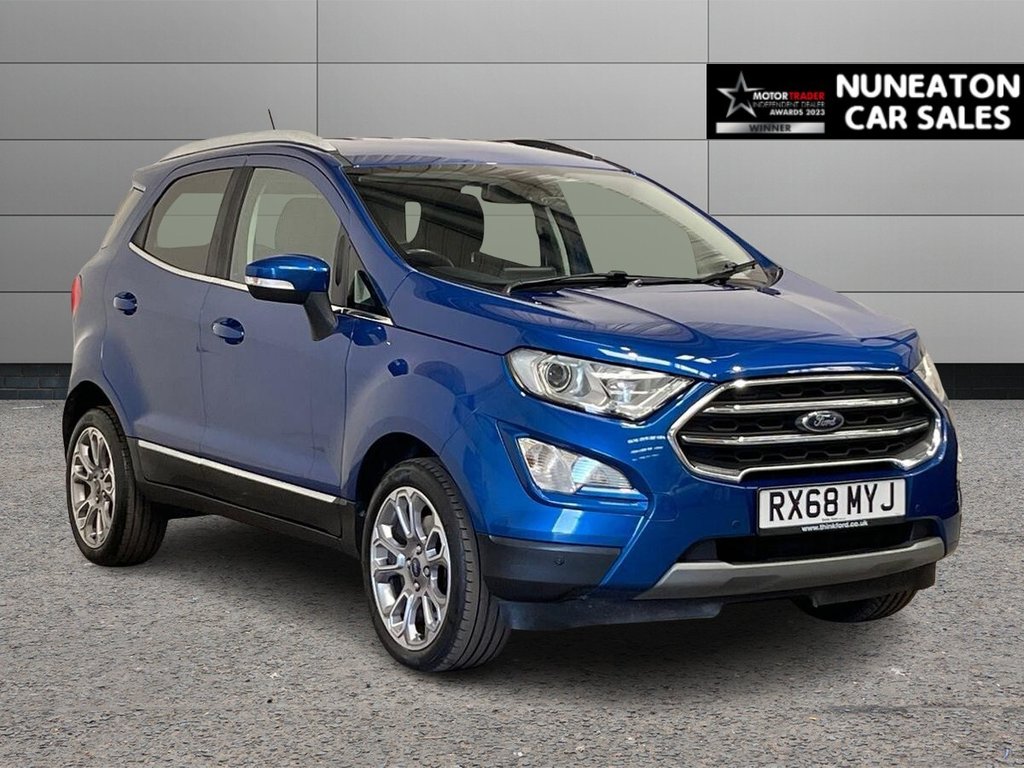 USED 2019 68 FORD ECOSPORT 1.0T EcoBoost GPF Titanium SUV 5dr Petrol Auto Euro 6 (s/s) (125 ps) APPLE CAR PLAY AND ANDROID AUTO