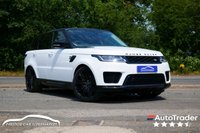 USED 2020 20 LAND ROVER RANGE ROVER SPORT 2.0 P300 HSE SUV 5dr Petrol Auto 4WD Euro 6 (s/s) (300 ps) FUJI WHITE PAINTWORK + BLACK PACK + APPLE CARPLAY + 22" ALLOYS
