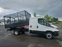 USED 2016 16 IVECO DAILY 35C13 LWB CREW CAB TIPPER PICKUP 76K ULEZ FREE ZONE 
