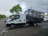 USED 2016 16 IVECO DAILY 35C13 LWB CREW CAB TIPPER PICKUP 76K ULEZ FREE ZONE 