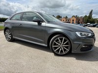 USED 2016 W AUDI A3 1.4 TFSI S line Hatchback 3dr Petrol Manual Euro 6 (s/s) (Nav) (125 ps) MOT MAY 27 NO ADVISORIES, BLUETOOTH