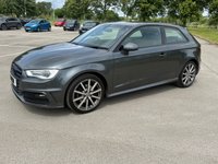 USED 2016 W AUDI A3 1.4 TFSI S line Hatchback 3dr Petrol Manual Euro 6 (s/s) (Nav) (125 ps) MOT MAY 27 NO ADVISORIES, BLUETOOTH