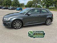 USED 2016 W AUDI A3 1.4 TFSI S line Hatchback 3dr Petrol Manual Euro 6 (s/s) (Nav) (125 ps) MOT MAY 27 NO ADVISORIES, BLUETOOTH