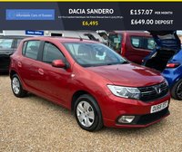 USED 2018 68 DACIA SANDERO 0.9 TCe Comfort Hatchback 5dr Petrol Manual Euro 6 (s/s) (90 ps) Low Mileage With Bluetooth, Sat Nav & Parking Sensors