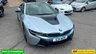 USED 2015 E BMW I8 Silver 1.5 7.1kWh Plug-in hybrid coupe, 49,050 miles, ULEZ compliant, Automatic 4WD, 20in alloys, HK audio, Sat nav, Camera, Cruise, 8.8in Display. This 2015 BMW i8 presents a remarkable opportunity with exceptionally low mileage for its age, having covered just 49,050 miles. This impressive plug in hybrid sports car features a 1.5 litre petrol engine and four wheel drive, meeting Euro 6 emission standards. It comes with a 3 month warranty for your peace of mind, and its MOT is valid until March 2027. Notable features include striking 20 inch BMW i Turbine Spoke Style 625 alloy wheels, a comprehensive Driving Assistant system, and eye catch