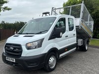 USED 2019 69 FORD TRANSIT 2.0 350 EcoBlue Leader Double Cab TIPPER [ CAGED REFUGE BODY ] RWD L3 Euro 6 (s/s) (130 ps) Stunning Throughout ,Light use ,Ex Council Authority