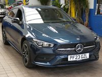 USED 2023 23 MERCEDES-BENZ CLA 1.3 CLA250e 15.6kWh AMG Line (Premium) Shooting Brake 5dr Petrol Plug-in Hybrid 8G-DCT Euro 6 (s/s) (218 ps) SAT NAV CARPLAY HEATED SEATS PART LEATHER INTERIOR PARKING CAMERA CRUISE CONTROL PARKING SENSORS 1 OWNER SERVICE HISTORY WARRANTY