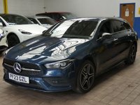 USED 2023 23 MERCEDES-BENZ CLA 1.3 CLA250e 15.6kWh AMG Line (Premium) Shooting Brake 5dr Petrol Plug-in Hybrid 8G-DCT Euro 6 (s/s) (218 ps) SAT NAV CARPLAY HEATED SEATS PART LEATHER INTERIOR PARKING CAMERA CRUISE CONTROL PARKING SENSORS 1 OWNER SERVICE HISTORY WARRANTY