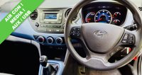 USED 2016 16 HYUNDAI I10 1.2 SE Hatchback 5dr Petrol Manual Euro 5 (87 ps) LOW INSURANCE GROUP 4, &pound;35 A YEAR ROAD TAX. COMBINED MPG OF 57.7. FRONT FOG LIGHTS. AIR CON. 4 X ELECTRIC WINDOWS. ELECTRIC MIRRORS. TWO TONE BLACK AND BLUE TRIM. REMOTE CENTRAL LOCKING WITH 2 KEYS