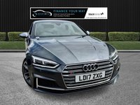 USED 2017 17 AUDI S5 3.0 TFSI V6 Sportback 5dr Petrol Tiptronic quattro Euro 6 (s/s) (354 ps) HERE AT MOTOR SWITCH YOUR NEW MOTOR IS JUST A SWITCH AWAY WITH THIS AUDI S5 TFSI V6 SPORTBACK 5DR 3.0 PETROL TIPTRONIC QUATTRO EURO 6 AUTOMATIC, WHICH COMES WITH A FULL 12 MONTHS NATIONWIDE WARRANTY AND ALSO COMES WITH A FULL 12 MONTHS MOT, THIS VEHICLE ALSO HAS 2 X SERVICE HISTORY STAMPS AND WILL BE FRESHLY SERVICED BEFORE IT LEAVES US TO BRING IT BACK UP TO DATE, WITH 3 FORMER KEEPERS, AND ALSO COMES WITH 2 KEYS, FINANCE AVAILABLE FROM 11.9% APR, DELIVERY AVAILABLE, PART EX WELCOME