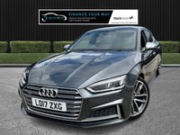USED 2017 17 AUDI S5 3.0 TFSI V6 Sportback 5dr Petrol Tiptronic quattro Euro 6 (s/s) (354 ps) HERE AT MOTOR SWITCH YOUR NEW MOTOR IS JUST A SWITCH AWAY WITH THIS AUDI S5 TFSI V6 SPORTBACK 5DR 3.0 PETROL TIPTRONIC QUATTRO EURO 6 AUTOMATIC, WHICH COMES WITH A FULL 12 MONTHS NATIONWIDE WARRANTY AND ALSO COMES WITH A FULL 12 MONTHS MOT, THIS VEHICLE ALSO HAS 2 X SERVICE HISTORY STAMPS AND WILL BE FRESHLY SERVICED BEFORE IT LEAVES US TO BRING IT BACK UP TO DATE, WITH 3 FORMER KEEPERS, AND ALSO COMES WITH 2 KEYS, FINANCE AVAILABLE FROM 11.9% APR, DELIVERY AVAILABLE, PART EX WELCOME