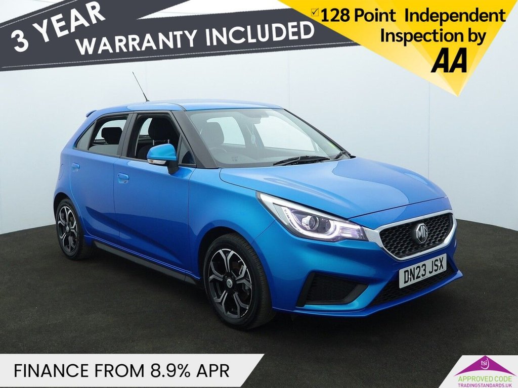 Blue 2023 MG MG3 Hatchback Front-wheel drive Manual