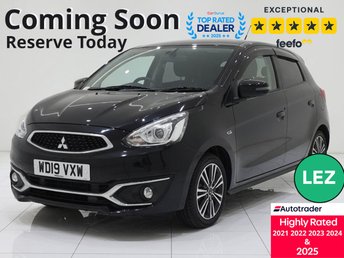 2019 MITSUBISHI MIRAGE 1.2 4 Hatchback 5dr Petrol CVT Euro 6 (s/s) (79 ps) &pound;8952.00