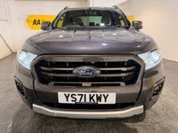 USED 2021 71 FORD RANGER 2.0 EcoBlue Wildtrak Pickup Double Cab 4dr Diesel Auto 4WD Euro 6 (s/s) (213 ps) Sat Nav-Leather-Cruise-DAB-Heated seats-Rear camera-Privacy-Alloys 1 OWNER FORD SERVICE HISTORY-A/C-ALLOY WHEELS-3 SEATS-CRUISE-DAB 4WD
