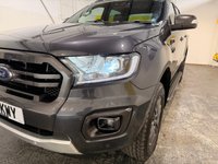 USED 2021 71 FORD RANGER 2.0 EcoBlue Wildtrak Pickup Double Cab 4dr Diesel Auto 4WD Euro 6 (s/s) (213 ps) Sat Nav-Leather-Cruise-DAB-Heated seats-Rear camera-Privacy-Alloys 1 OWNER FORD SERVICE HISTORY-A/C-ALLOY WHEELS-3 SEATS-CRUISE-DAB 4WD