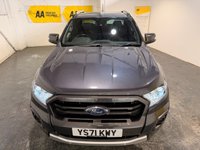 USED 2021 71 FORD RANGER 2.0 EcoBlue Wildtrak Pickup Double Cab 4dr Diesel Auto 4WD Euro 6 (s/s) (213 ps) Sat Nav-Leather-Cruise-DAB-Heated seats-Rear camera-Privacy-Alloys 1 OWNER FORD SERVICE HISTORY-A/C-ALLOY WHEELS-3 SEATS-CRUISE-DAB 4WD