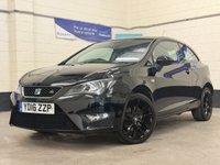 USED 2016 16 SEAT IBIZA 1.2 TSi FR Sport Coupe Navigation 3 Door Petrol Manual Euro 6 (110 ps) 10 SERVICES TO 55,005 MILES