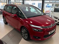 USED 2014 14 CITROEN GRAND C4 PICASSO 1.6 e-HDi Airdream Exclusive MPV 5dr Diesel Manual Euro 5 (s/s) (115 ps) COMPREHENSIVE SERVICE HISTORY & STUNNING C4 IN RED + REVERSE CAMERA
