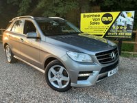 USED 2013 13 MERCEDES-BENZ M-CLASS 2.1 ML250 BlueTEC AMG Sport SUV 5dr Diesel G-Tronic 4WD Euro 6 (s/s) (204 ps) CRUISE,HEATED SEATS,DAB,AUTO LIGHTS