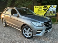 USED 2013 13 MERCEDES-BENZ M-CLASS 2.1 ML250 BlueTEC AMG Sport SUV 5dr Diesel G-Tronic 4WD Euro 6 (s/s) (204 ps) CRUISE,HEATED SEATS,DAB,AUTO LIGHTS