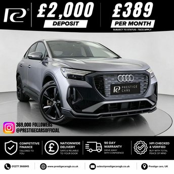 2022 AUDI Q4 E-TRON 40 S line Sportback 5dr Electric Auto 82kWh (204 ps) &pound;24490.00