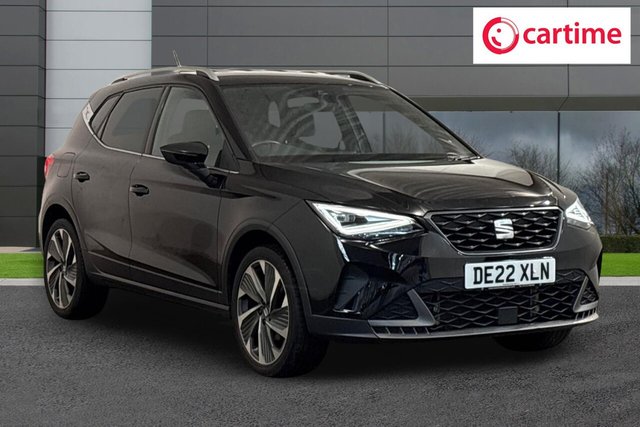 View our Seat Arona 1.0 TSI FR Sport SUV 5dr Petrol Manual Euro 6 (s/s) (110 ps) Rear Parking Sensors, Full Link Smartphone Integration, Interior Chrome Pack, Touchscreen, 18In Alloys
