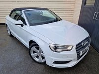 USED 2014 14 AUDI A3 CABRIOLET 1.4 TFSI CoD Sport Convertible 2dr Petrol Manual Euro 6 (s/s) (140 ps) SERVICE HISTORY CAMBELT REPLACEMENT
