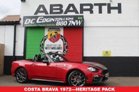 USED 2018 18 ABARTH 124 SPIDER 1.4 MultiAir Convertible 2dr Petrol Manual Euro 6 (170 ps) --COSTA BRAVA 1972--HERITAGE PACK--COLOUR PACK--
