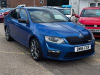 USED 2016 16 SKODA OCTAVIA 2.0 TDI vRS Hatchback 5dr Diesel Manual Euro 6 (s/s) (SNav) (184 ps)SUNROOF Navigation, Electric sunroof, Rear PDC