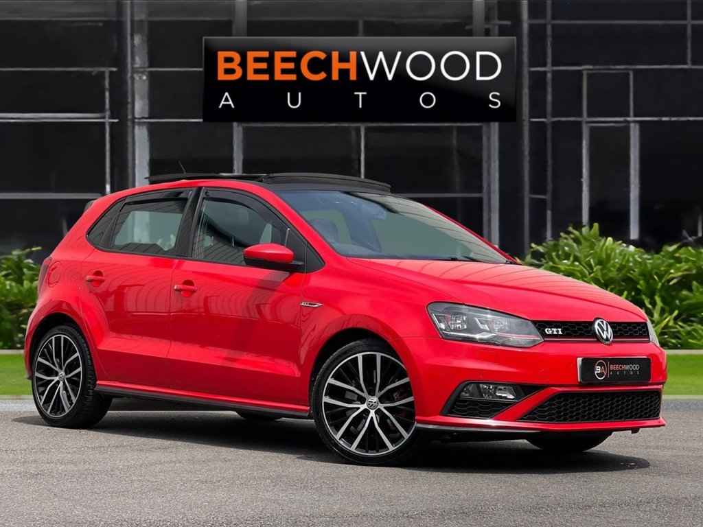 USED 2015 15 VOLKSWAGEN POLO 1.8 TSI BlueMotion Tech GTI Hatchback 5dr Petrol Manual Euro 6 (s/s) (192 ps) *PANORAMIC SUNROOF*