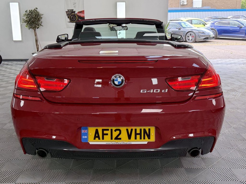 USED 2012 12 BMW 6 SERIES 3.0 640d M Sport Convertible 2dr Diesel Steptronic Euro 5 (s/s) (313 ps) 