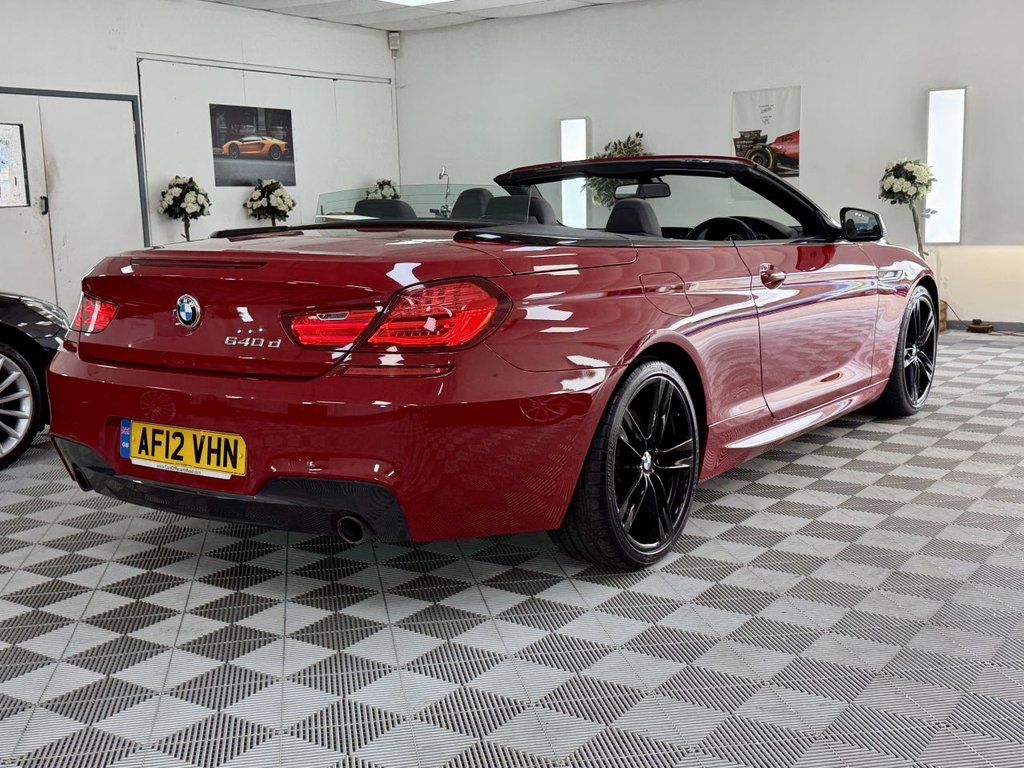 USED 2012 12 BMW 6 SERIES 3.0 640d M Sport Convertible 2dr Diesel Steptronic Euro 5 (s/s) (313 ps) 