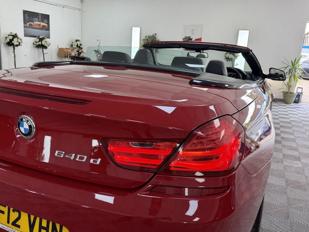 USED 2012 12 BMW 6 SERIES 3.0 640d M Sport Convertible 2dr Diesel Steptronic Euro 5 (s/s) (313 ps) 