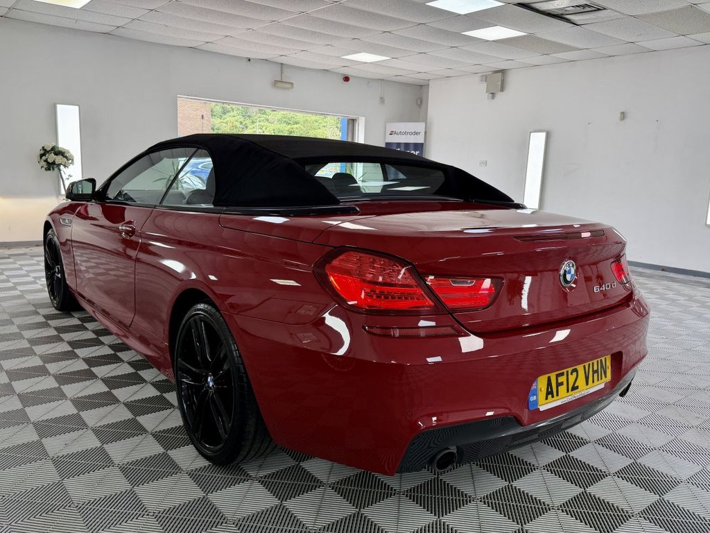 USED 2012 12 BMW 6 SERIES 3.0 640d M Sport Convertible 2dr Diesel Steptronic Euro 5 (s/s) (313 ps) 