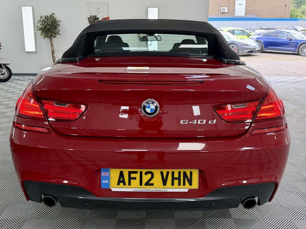 USED 2012 12 BMW 6 SERIES 3.0 640d M Sport Convertible 2dr Diesel Steptronic Euro 5 (s/s) (313 ps) 