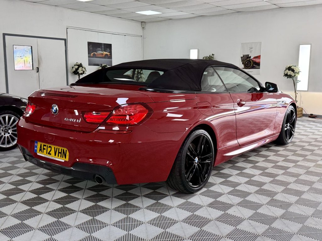 USED 2012 12 BMW 6 SERIES 3.0 640d M Sport Convertible 2dr Diesel Steptronic Euro 5 (s/s) (313 ps) 