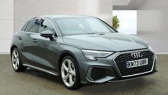 2023 AUDI A3 1.5 TFSI 35 S line Sportback 5dr Petrol S Tronic Euro 6 (s/s) (150 ps) &pound;21989.00