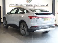 USED 2022 22 AUDI Q4 E-TRON 35 Sport Sportback 5dr Electric Auto 55kWh (170 ps) STYLISH, PLUG IN ELECTRIC, LUXURY SUV COMES WITH 2 CHARGING CABLES - 1 OWNER FROM NEW AND COMES WITH A FULLY AUDI SERVICE HISTORY + VIRTUAL COCKPIT DIGITAL DASH DISPLAY + SATELLITE NAVIGATION + REAR VIEW CAMERA + SONOS SOUND SYSTEM + BLUETOOTH CONNECTIVITY INCLUDING MEDIA STREAMING + AUTOMATIC LED HEADLIGHTS + DAB DIGITAL RADIO + DUAL ZONE CLIMATE CONTROL + AIR CONDITIONING + LEATHER MULTIFUNCTIONAL LEATHER STEERING WHEEL WITH PADDLE SHIFT GEAR SELECT + FRONT AND REAR PARKING SENSORS