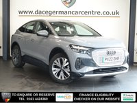 USED 2022 22 AUDI Q4 E-TRON 35 Sport Sportback 5dr Electric Auto 55kWh (170 ps) STYLISH, PLUG IN ELECTRIC, LUXURY SUV COMES WITH 2 CHARGING CABLES - 1 OWNER FROM NEW AND COMES WITH A FULLY AUDI SERVICE HISTORY + VIRTUAL COCKPIT DIGITAL DASH DISPLAY + SATELLITE NAVIGATION + REAR VIEW CAMERA + SONOS SOUND SYSTEM + BLUETOOTH CONNECTIVITY INCLUDING MEDIA STREAMING + AUTOMATIC LED HEADLIGHTS + DAB DIGITAL RADIO + DUAL ZONE CLIMATE CONTROL + AIR CONDITIONING + LEATHER MULTIFUNCTIONAL LEATHER STEERING WHEEL WITH PADDLE SHIFT GEAR SELECT + FRONT AND REAR PARKING SENSORS