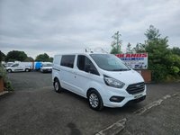 USED 2022 22 FORD TRANSIT CUSTOM 300 LIMITED CREW VAN TDCI 130 ULEZ FREE ZONE NO VAT 