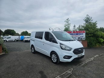 2022 FORD TRANSIT CUSTOM 300 LIMITED CREW VAN TDCI 130 ULEZ FREE ZONE NO VAT £16950.00