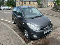 USED 2012 62 HYUNDAI I10 1.2 Active Hatchback 5dr Petrol Manual Euro 5 (85 bhp) ONLY 37824 MILES FROM NEW, SERVICE HISTORY "&pound;20 A YEAR ROAD TAX"