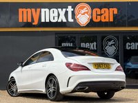 USED 2018 67 MERCEDES-BENZ CLA 1.6 CLA180 AMG Line Coupe 4dr Petrol 7G-DCT Euro 6 (s/s) (122 ps) Optional Equipment Panoramic glass sunroof: &pound;960Black Artico/Dinamica upholstery: &pound;0 (Standard or included in the package)Light Aluminium trim: &pound;0 (Standard or a no-cost alternative option)Polar White gloss paint: (Price cut off, but typically &pound;0 as it is usually a standard non-metallic base color)Key Features Explained Artico/Dinamica: A sporty, premium cabin material blending synthetic leather with a suede-like microfiber.Red Contrast Stitching: Often denotes a sport-oriented trim line, such a