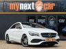 USED 2018 67 MERCEDES-BENZ CLA 1.6 CLA180 AMG Line Coupe 4dr Petrol 7G-DCT Euro 6 (s/s) (122 ps) Optional Equipment Panoramic glass sunroof: &pound;960Black Artico/Dinamica upholstery: &pound;0 (Standard or included in the package)Light Aluminium trim: &pound;0 (Standard or a no-cost alternative option)Polar White gloss paint: (Price cut off, but typically &pound;0 as it is usually a standard non-metallic base color)Key Features Explained Artico/Dinamica: A sporty, premium cabin material blending synthetic leather with a suede-like microfiber.Red Contrast Stitching: Often denotes a sport-oriented trim line, such a