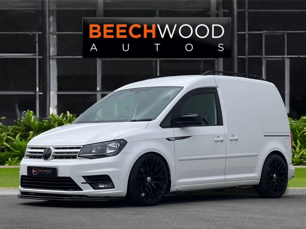 USED 2017 17 VOLKSWAGEN CADDY 2.0 TDI C20 BlueMotion Tech Highline Panel Van 5dr Diesel DSG SWB Euro 6 (s/s) (150 ps) 2 LITRE / DSG / TAILGATE