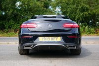 USED 2019 19 MERCEDES-BENZ E-CLASS 2.0 E300 GPF AMG Line (Premium Plus) Cabriolet 2dr Petrol G-Tronic+ Euro 6 (s/s) (245 ps) OBSIDIAN BLACK METALLIC PAINTWORK + BURMESTER + AIR SCARF + MULTIBEAM LED