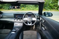 USED 2019 19 MERCEDES-BENZ E-CLASS 2.0 E300 GPF AMG Line (Premium Plus) Cabriolet 2dr Petrol G-Tronic+ Euro 6 (s/s) (245 ps) OBSIDIAN BLACK METALLIC PAINTWORK + BURMESTER + AIR SCARF + MULTIBEAM LED
