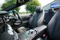 USED 2019 19 MERCEDES-BENZ E-CLASS 2.0 E300 GPF AMG Line (Premium Plus) Cabriolet 2dr Petrol G-Tronic+ Euro 6 (s/s) (245 ps) OBSIDIAN BLACK METALLIC PAINTWORK + BURMESTER + AIR SCARF + MULTIBEAM LED