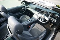 USED 2019 19 MERCEDES-BENZ E-CLASS 2.0 E300 GPF AMG Line (Premium Plus) Cabriolet 2dr Petrol G-Tronic+ Euro 6 (s/s) (245 ps) OBSIDIAN BLACK METALLIC PAINTWORK + BURMESTER + AIR SCARF + MULTIBEAM LED